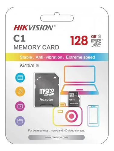 Tarjeta Memoria Microshdc Hikvision Hs Tf C1 128gb Clase10