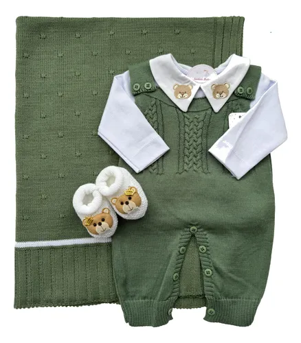 Kit Saida Maternidade Menino Completa Bebe Recem Nascido
