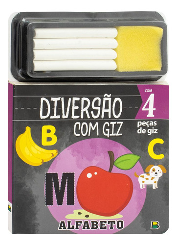 Diversão Com Giz: Alfabeto, De Brijbasi Art Press Ltd., Vol. 1. Editorial Brasileitura, Capa Dura, Edição 1 Em Português, 2024