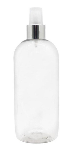 20 Envase Perfumero Plástico C/válvula  Plata 500 Cc