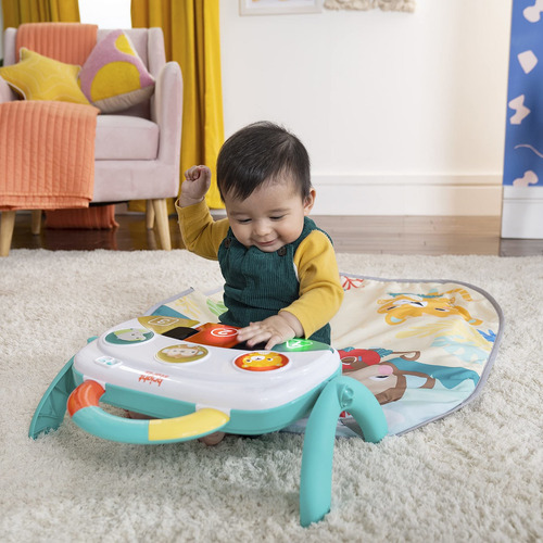 Ranurado 4 En 1 Kicks Piano Gym, Tummy Time Mat Activ...
