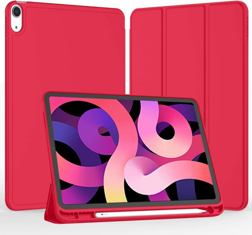 Case Folio Protector @ iPad Air 4ta Gen 10.9 2020  Rojo