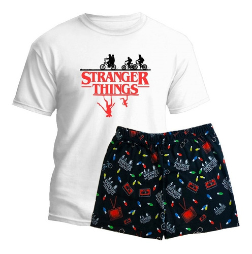 Conjunto Pijama Stanger Things Verano Hombre, Mujer, Niños