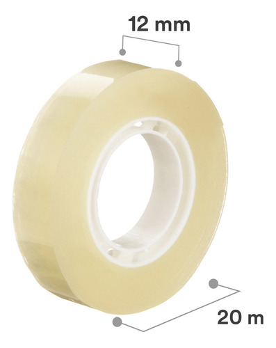 Fita Adesiva 12x20 Scotch Transparente C/2 Hb004587547 Trans