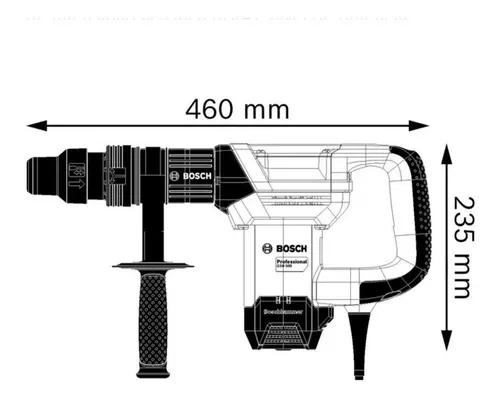 Martillo Demoledor Bosch Gsh 500 1100w. 7,5j. Profesional