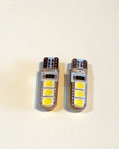 Kit  Lamparas Led Usa  24v 5w 6 Led  Cristal  Silicona T10 