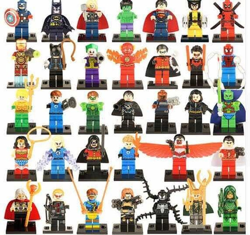 Figuras Super Heroes Villanos Al Azar Pack20