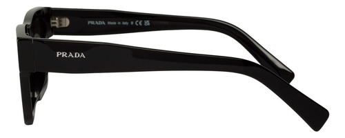 Prada Spr 19ws 1ab-2b0 Square Shape Silver Black Prada Prada Prada Prada Prada (Usado)