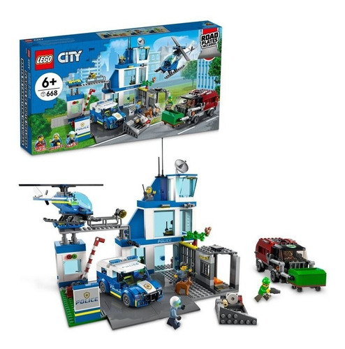 Kit De Construcción Lego City Comisaría De Policía 60316 Cantidad de piezas 668
