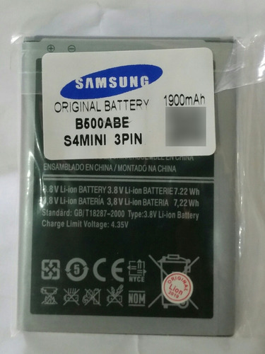 Bateria Samsung Galaxy S4 Mini