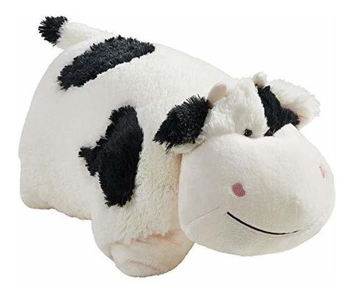 Pillow Pets Firma Acogedor Vaca 18  De Juguete De Felpa Rell