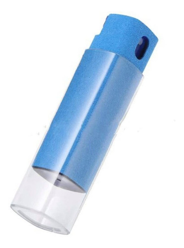Blue 2 In 1 Phone Screen Cleaner Liquid Microfiber Cloth For