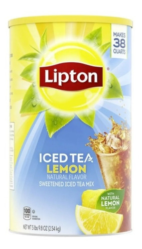Lipton Iced Tea Americano Bote Jumbo Te Helado Limon 2.54 Kg