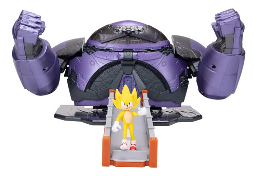 Sonic 2 Set Batalla Super Sonic  Eggman Gigante + Figura