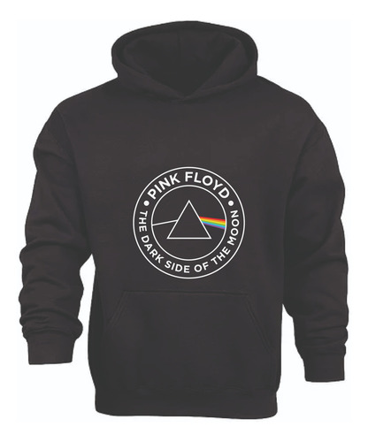 Polerón Con Capucha,logo Dark Side Of The Moon,pink Floyd, Meraki