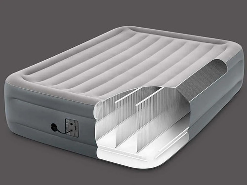 Cama Colchón Inflable Queen Size Con Bomba Eléctrica Incluid