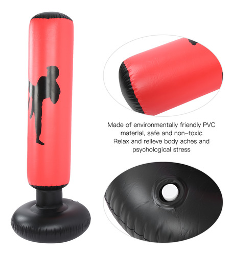 Columna De Boxeo Inflable De 1,6 M, Bolsa Para Adultos, Engr