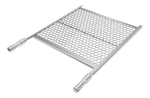 Grelha Para Churrasco Em Aço Inox Moeda 40x50