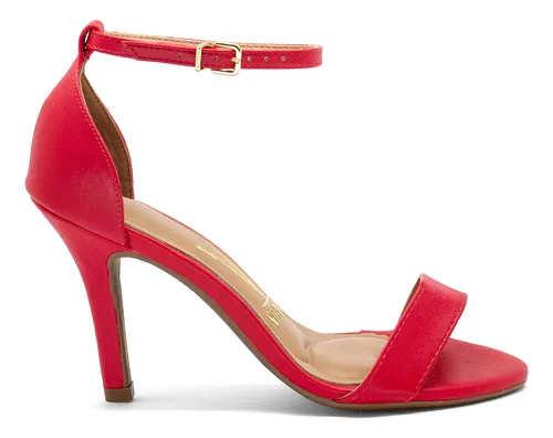 Sandalia vizzano cheap salto fino vermelha