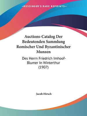 Libro Auctions-catalog Der Bedeutenden Sammlung Romischer...