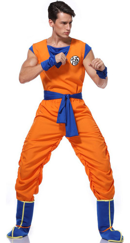 Disfraz De Goku Halloween Cosplay Dragon Ball Para Adulto 1