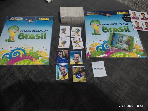 Álbum Figurinhas C/ Dura Copa 2014 Completo P/ Colar +brinde