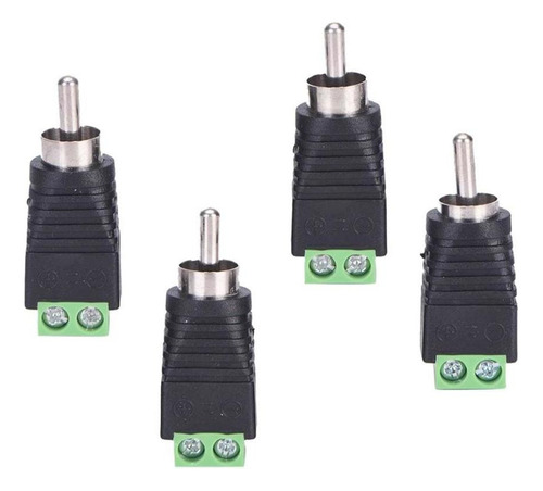 2x 4 Piezas Cable De Bocina A De Sonido Conector Adaptador