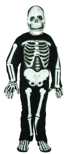 Disfraz Para Niño Esqueleto Talla M 8-10 Halloween 