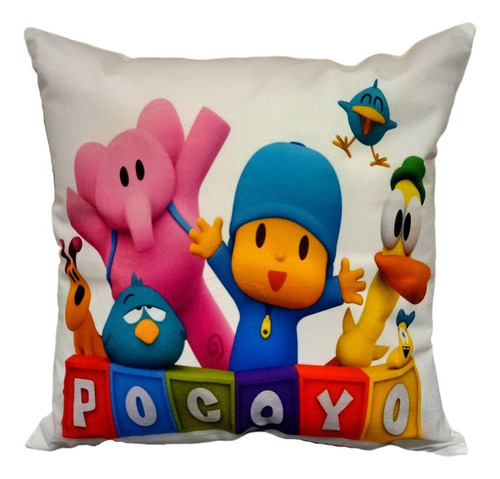 Cojín Grande Felpa Suave Xl Pocoyo 45x45 Suave Con Relleno