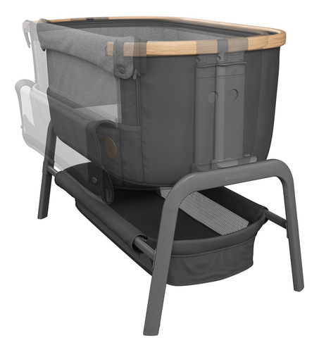 Imagen 3 de 8 de Cuna Colecho Lora Essential Graphite Maxi Cosi