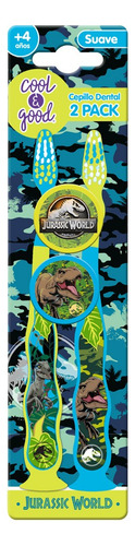 Cepillo Dientes Niños Infantil Suave Viaje Jurassic World X2