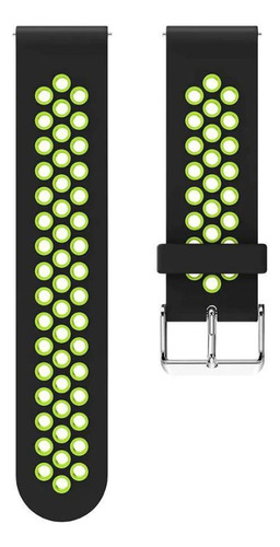 Pulsera ligera compatible con el reloj inteligente Kospet Tank M1 Pro, color negro/amarillo