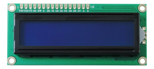 Display Lcd 16x2 Backlight Azul - Arduino