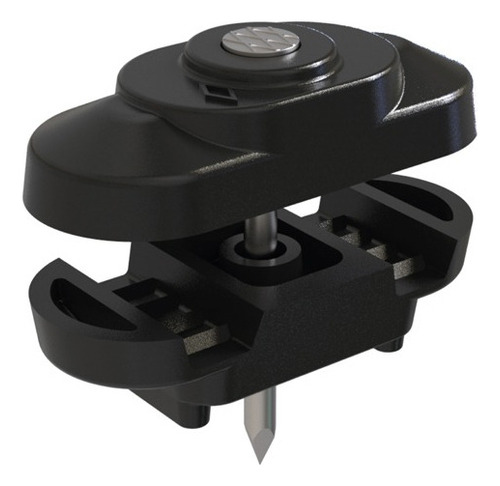 Isolador Cleats Fixador De Cabos E Fios Elétricos Mono C/100 Cor Preto