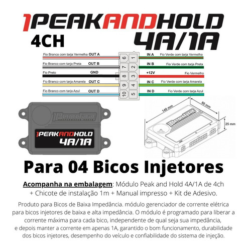 Imagem 3 de 6 de Pandoo Peak And Hold 4a/1a - P/ 4 Bicos - Nf - 12x Sem Juros
