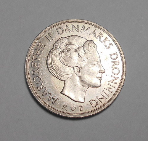 Dinamarca Moneda De 1 Corona 1983 - Km#862.3 - Margrethe Ii