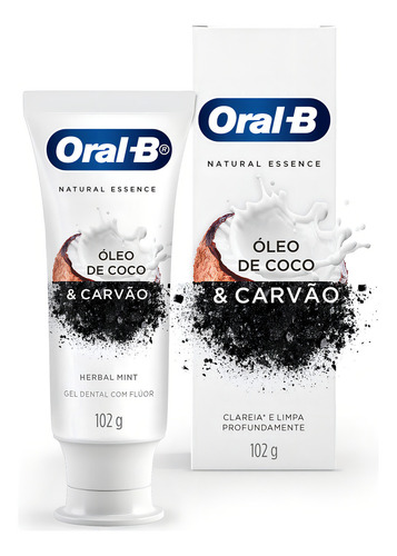 Pasta Dental Oral-b Natural Essence Herbal Mint Con Aceite D