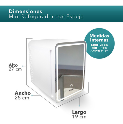 Rca Mini Refrigerador Con Espejo Rc-4e Color Blanco