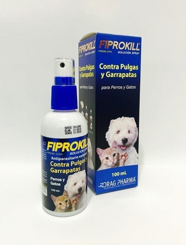 Fiprokill Antipulga Y Garrapatas Spray 100ml