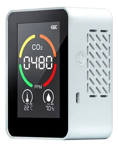 Sensor Portátil De Co2, Temperatura Y Humedad A