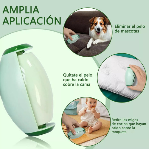 2pcs Quita Pelo Mascota Lavable,rodillo Quitapelusas