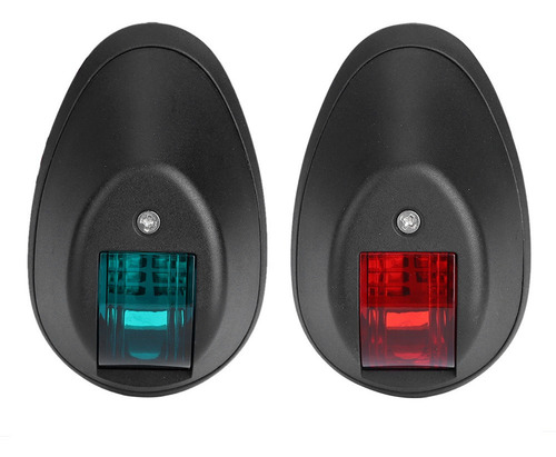 Par De Lámparas Led Impermeables Para Yates, Color Rojo Y Ve