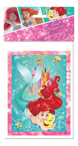 Bolsa Dulces Fiesta 25 Pzs Disney Princesa Ariel Sirenita