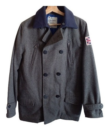 Campera  Gris Pepe Jeans  16 Años  S  Cuello Desmontable