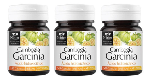 Kit X3 Cambogia Garcinia Estimula El Metabolismo Natier 