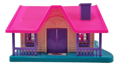 Bella Casa De Campo Para Muñecas Con Accesorios Usual Ik Color Rosa