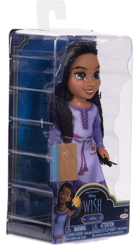 Muñeca Petite Asha Disney Wish 15 Cm Con Diario Y Vestido