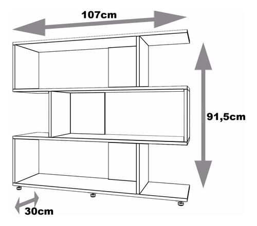 Mueble Estantería Separador De Ambiente