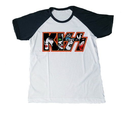 Remera Kiss Logo Integrantes Spun Adulto/niño