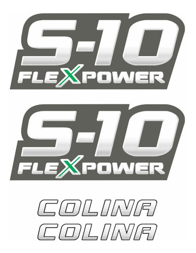 Adesivo Chevrolet S10 Colina Flex Verde 2009 S10kit17 Fgc